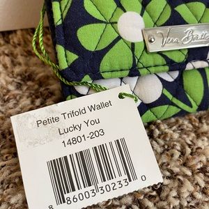 Vera Bradley Trifold Wallet Lucky You NWT